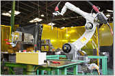 生地工場 ロボット溶接機 名称：六軸ロボット溶接機 規格：パナソニック製 TA-1400WG�V 導入 (2012年10月)