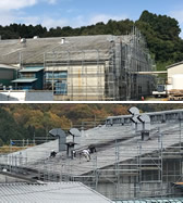 2018年12月 塗装工場A・B・Cライン上部屋根改修 Before